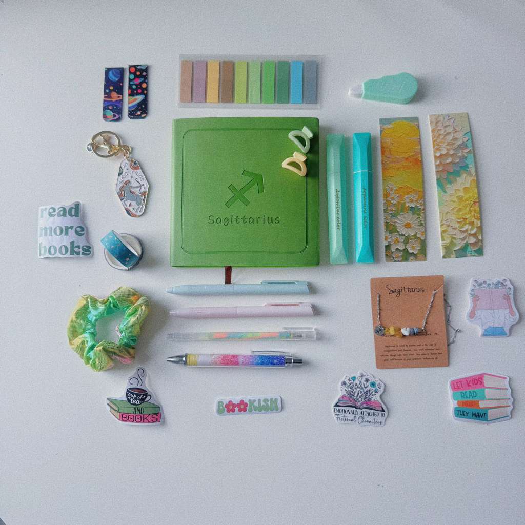 Zodiac Bookish Bundle Sagittarius/16 Items and 2 Gifts