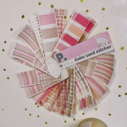 Color card stickers