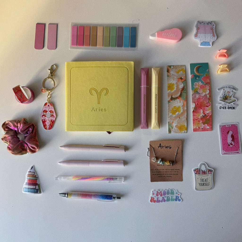 Zodiac Bookish Bundle Aries/16 Items and 2 gifts