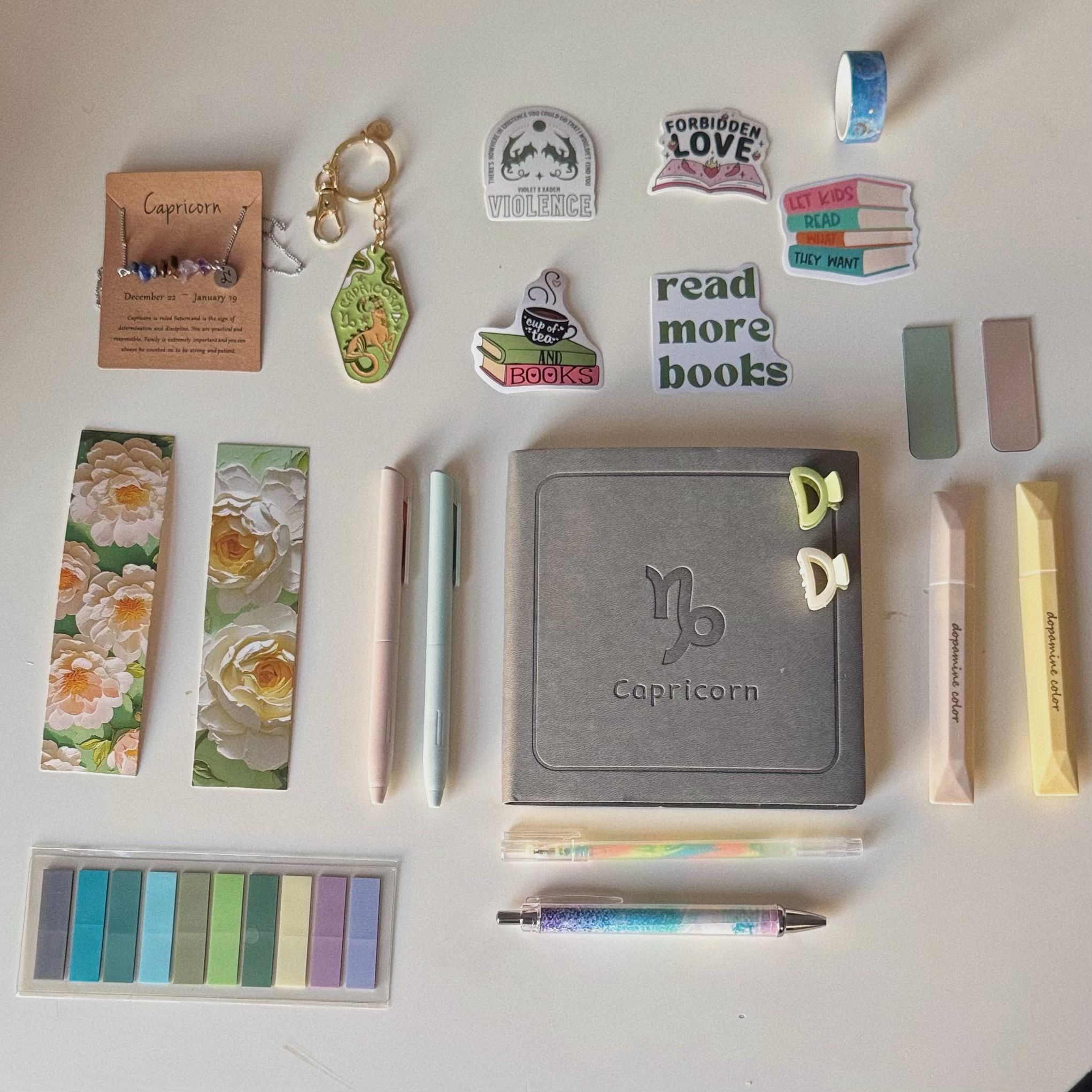 Zodiac Bookish Bundle Capricorn/16 Items and 2 Gifts